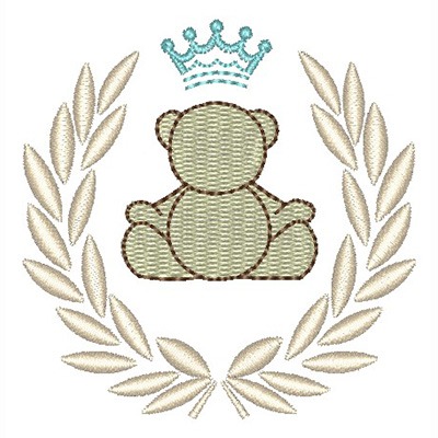 Matriz de matriz Matriz De Bordado Moldura Urso Pequena